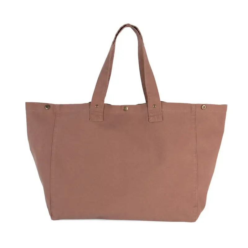 Borsa da shopping in cotone lavato donna Kimood