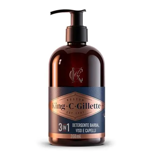 King C. Gillette Detergente viso Uomo Bianco 2691697