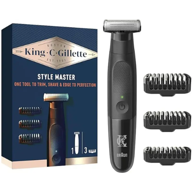 King C Gillette - Rasoio + 3 rifinitori