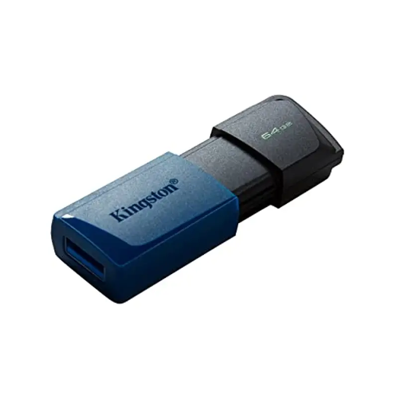 Kingston DataTraveler Exodia M PenDrive USB 3.2 Gen 1 DTXM/64GB - con cappuccio removibile (Nero + Blu) miniatura 2
