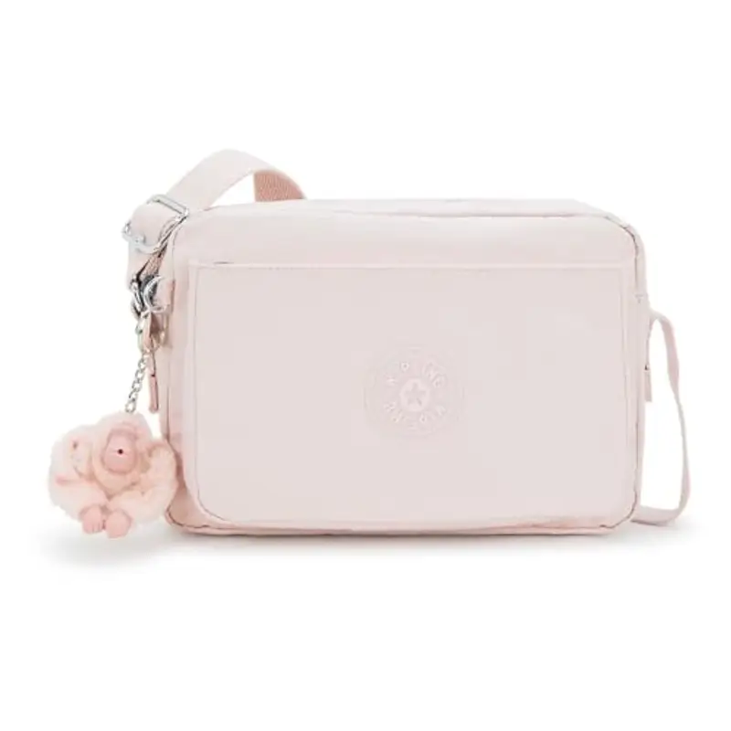 Kipling Borsa con tracolla regolabile, doppio scomparto chiuso con zip, Tasca frontale e posteriore chiusa con zip. Pratica e leggera. 24x17x9 cm Non definito 3DZ PINK SHINE