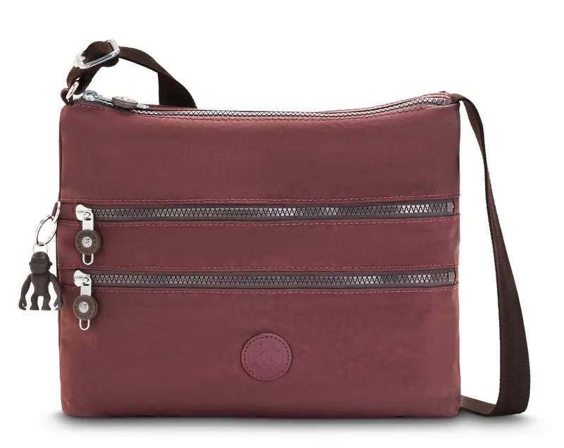 Borsa tracolla Kipling Alvar Mahogany