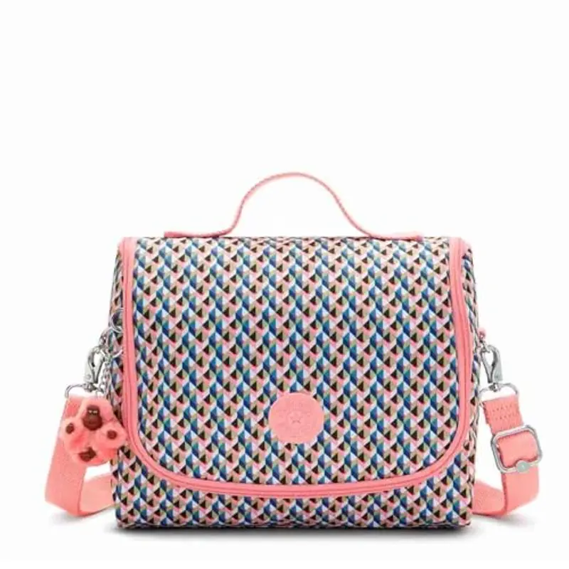 Kipling New Kichirou, Lunchbox Grande Unisex - Bambini e ragazzi, Girly Geo, Taglia Unica