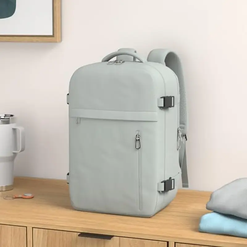 KIRFEIHT Zaino da viaggio Uomo Grigio 1918040 miniatura 2