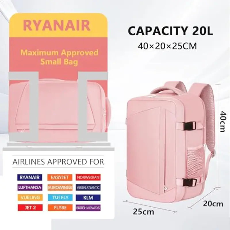 KIRFEIHT Zaino da viaggio Rosa 1919134 miniatura 2