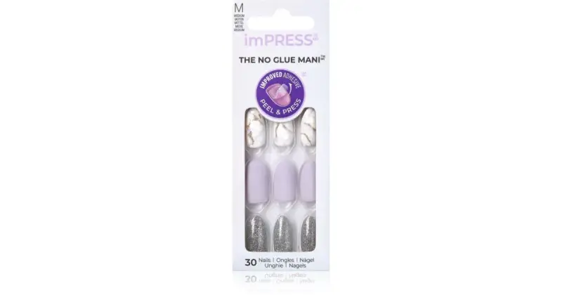 imPRESS The No Glue Mani Medium Unghie finte Climb Up 30 pezzi