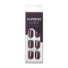 Kiss My Face ImPRESS Color Try Grigio - Set Unghie Eleganti (30 Pezzi)