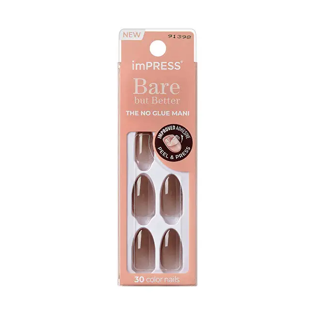 Unghie adesive ImPRESS Bare but Better MA - Accogliente 30 pezzi