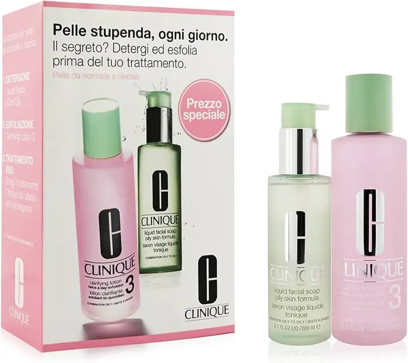 Kit Clinique - Clarifying lotion + Liquid facial soap