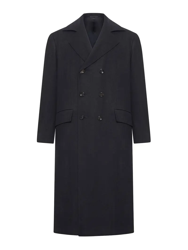 Cappotto Mauro Lungo in Cashmere Nero