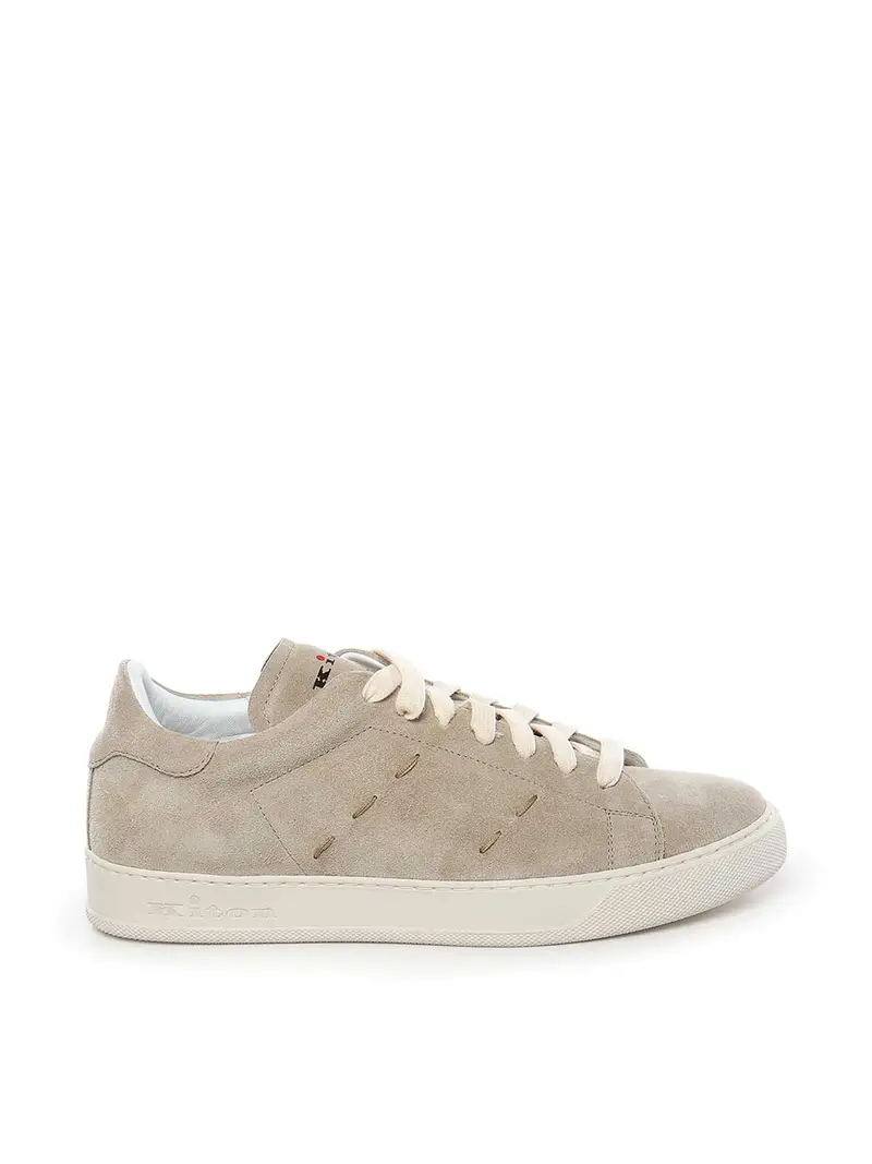 Sneaker in pelle Beige