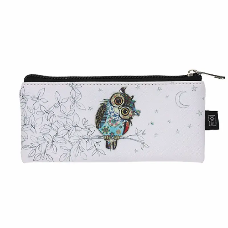 Astuccio lungo da donna con gufo Kiub Kook