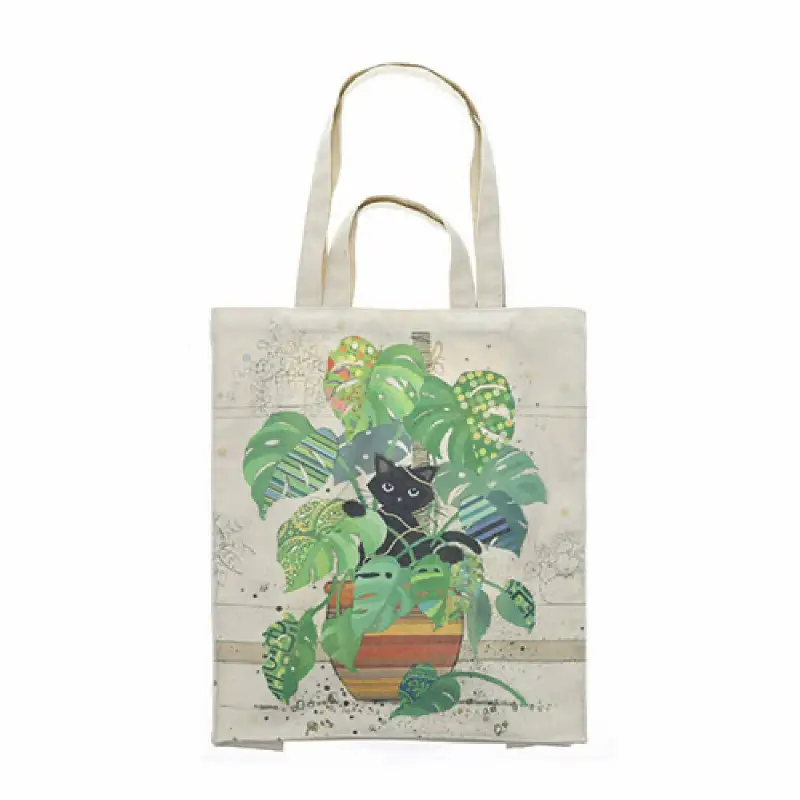Borsa rettangolare in tela monstera Kiub Bug Art