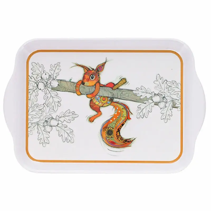 Vassoio scoiattolo in melamina Kiub Kook PM