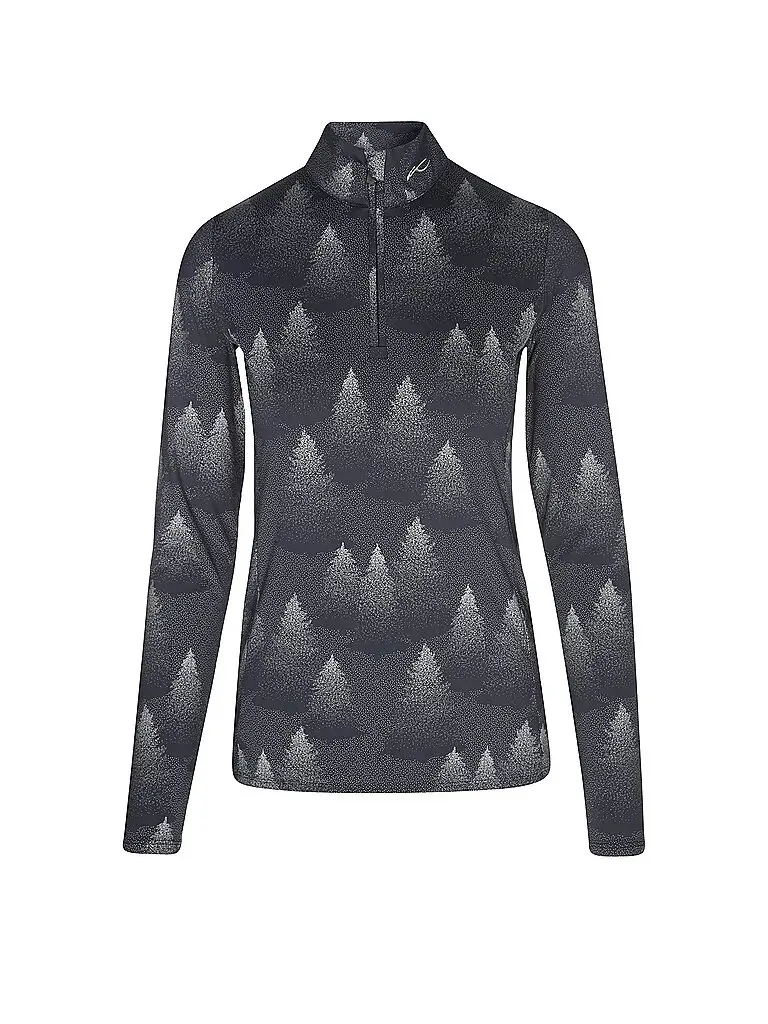 Zipshirt intimo da donna Motion Print nero | 36