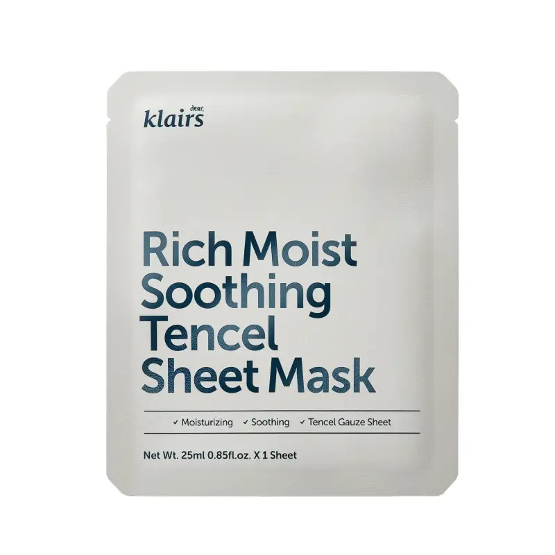 Sheet Mask Rich Moist Soothing Tencel Sheet Mask - Maschera viso idratante