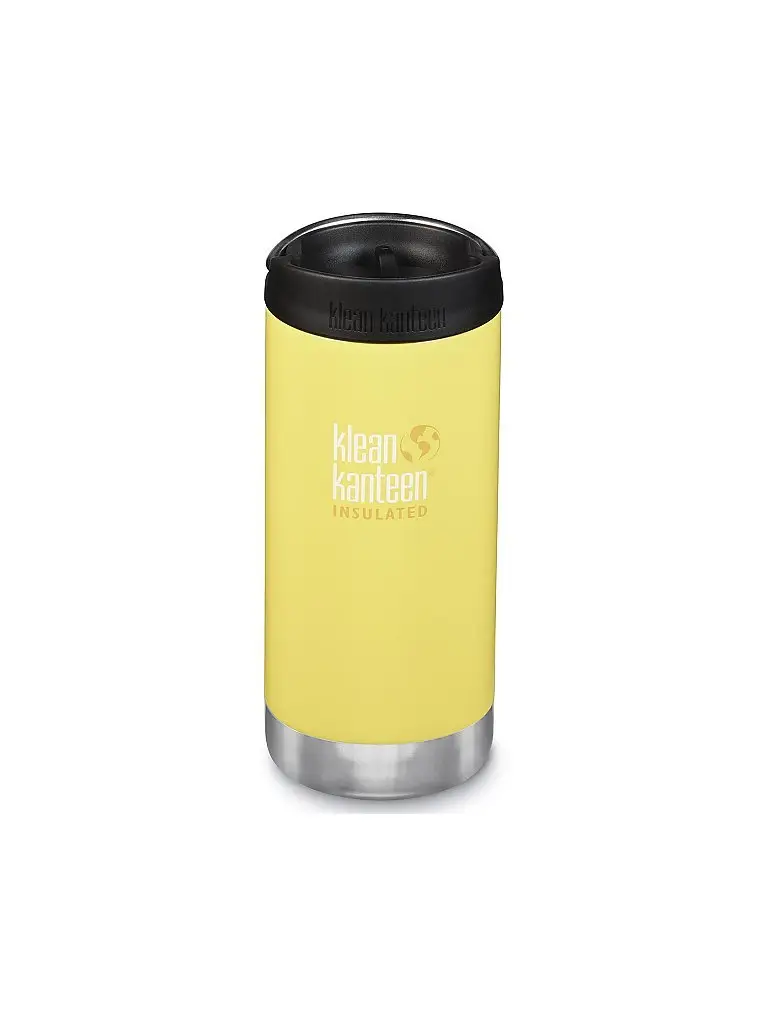 Bicchiere TKWide termoisolato da 16 oz (473 ml) con tappo Café giallo