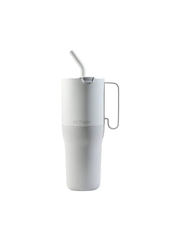 Thermobeker Rise Tumbler 1064ml con coperchio Flip Lid e cannuccia in acciaio inox grigio chiaro