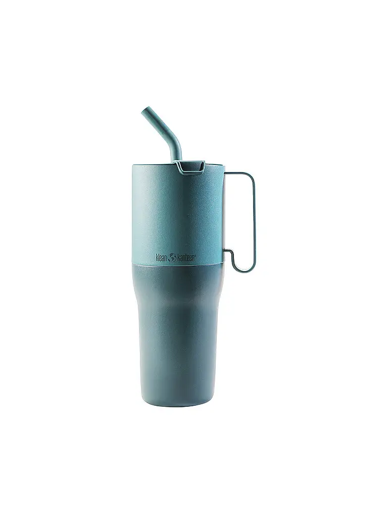 Thermobeker Rise Tumbler 1064ml con coperchio Flip Lid e cannuccia in acciaio inox petrolio