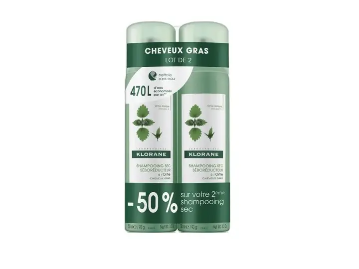 Ortica Shampoo Secco Seboregolatore 2x150ml