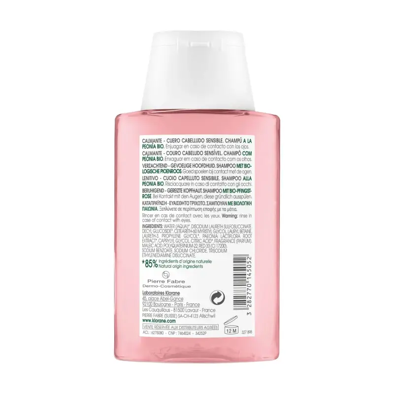 Peonia Shampoo alla Peonia BIO - Shampoo delicato, Capelli normali miniatura 2