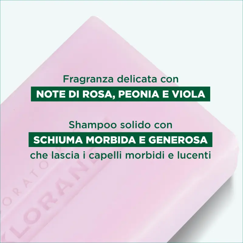 Peonia Shampoo solido lenitivo - Shampoo delicato, Capelli normali miniatura 4