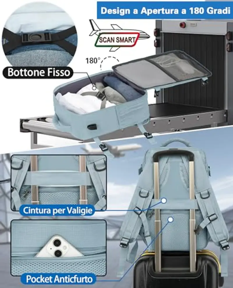 KLOSTAIN Zaino da viaggio Uomo 1919644 miniatura 3