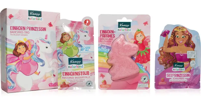 Princess & Unicorn confezione regalo per il bagno per bambini