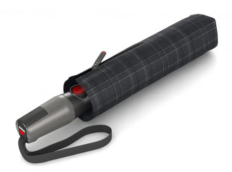 Ombrello pieghevole Maxi automatico Knirps T.400 Men's Prints Check