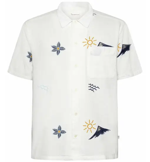 Box fit M - camicia maniche corte - uomo White