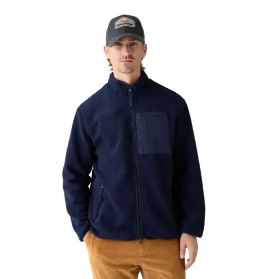 Loose Fit Zip Fleece - giacca in pile - uomo Blue