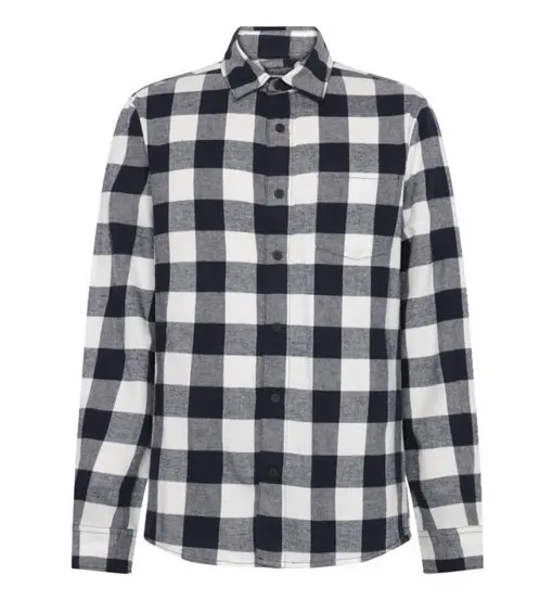 Organic Cotton Checked Flannel M - camicia a maniche lunghe - uomo Blue