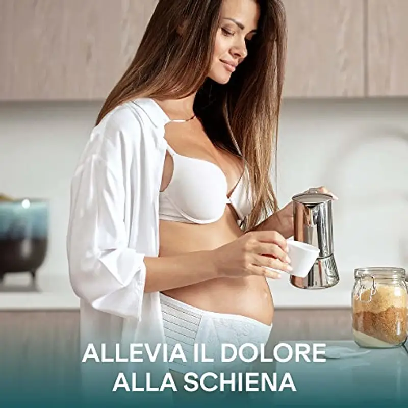 Koala Babycare – Fascia gravidanza sostegno pancia e schiena – Pancera gravidanza per alleviare il dolore e sentirti più leggera - Bianca miniatura 2