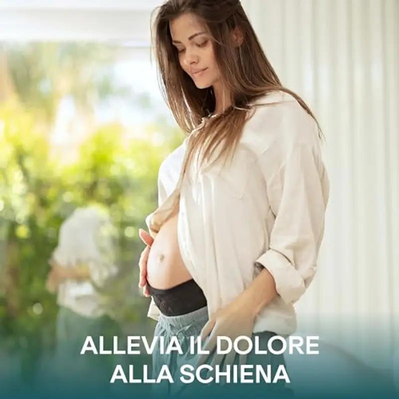 Koala Babycare – Fascia gravidanza sostegno pancia e schiena – Pancera gravidanza per alleviare il dolore e sentirti più leggera - Leopardata miniatura 2