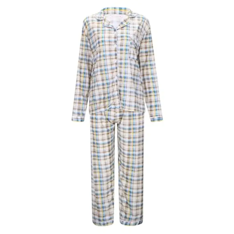 Kobilee Pigiama Donna Manica Lunga, Pantaloni e Camicia con Bottoni Frontali a Maniche Lunghe, Leggero ed Elegante miniatura 3