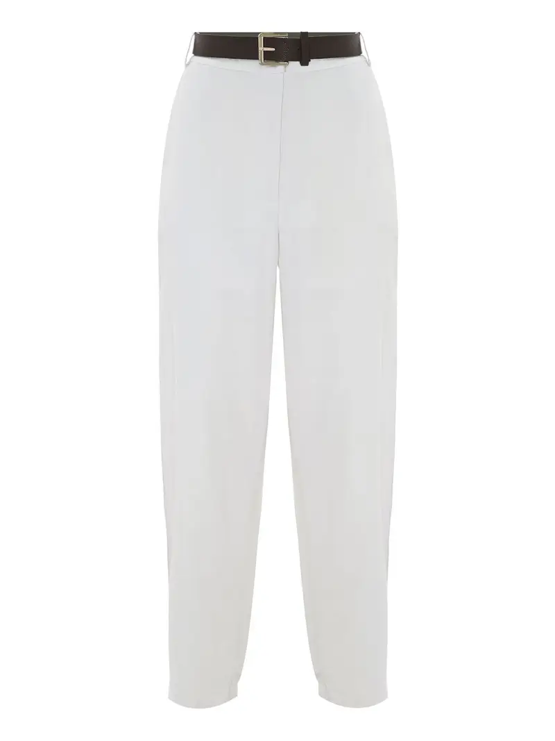 pantalone chino kocca laerte da donna - bianco
