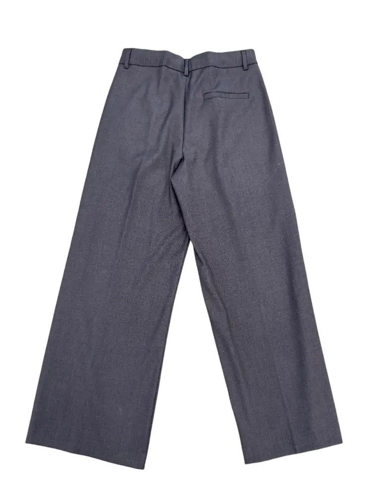 pantalone grigio bambina classico in cotone miniatura 2
