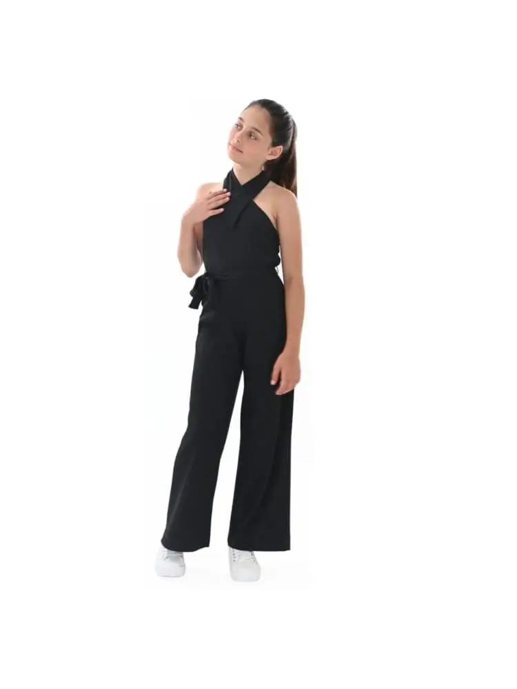 tuta nera bambina intera