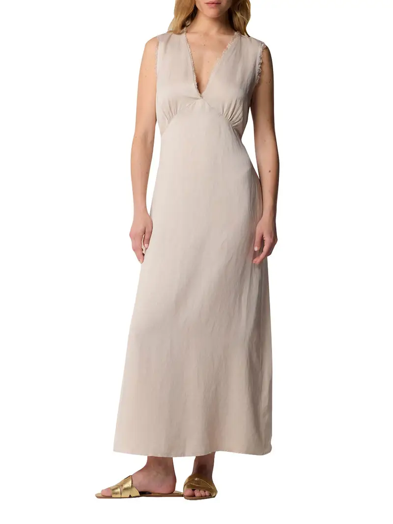 vestito longuette kocca jeneview da donna - beige