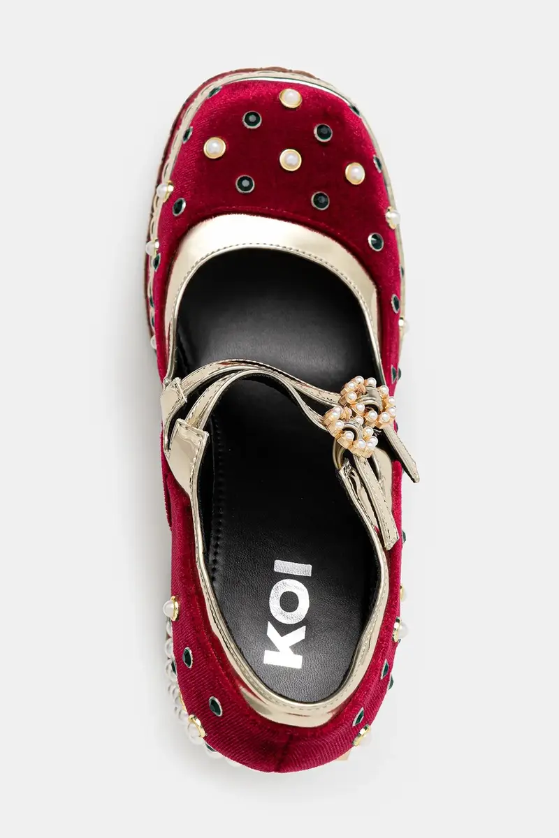 decolletè Boleyns Vengeance colore granata DBP81 miniatura 4