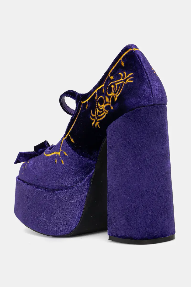 decolletè colore violetto Royal Manor miniatura 3