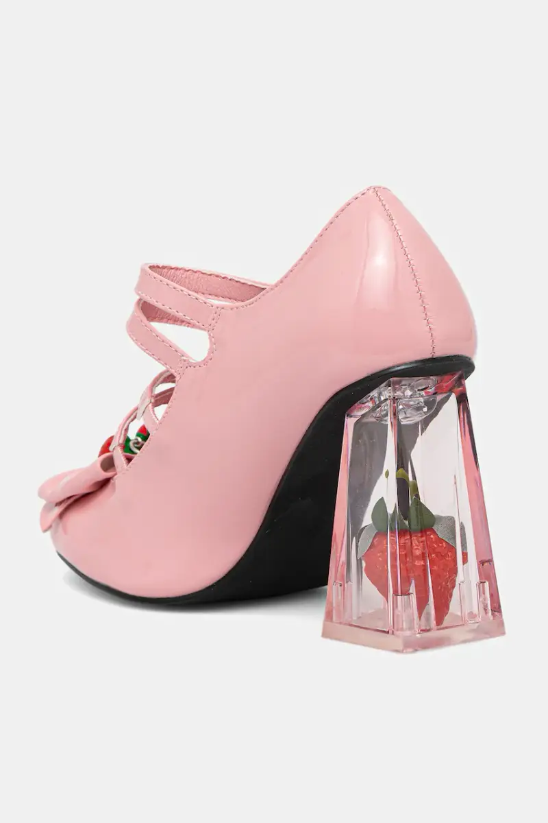 decolletè Strawberry Cheesecake Strappy Heels colore rosa Strawberry Cheesecake miniatura 3
