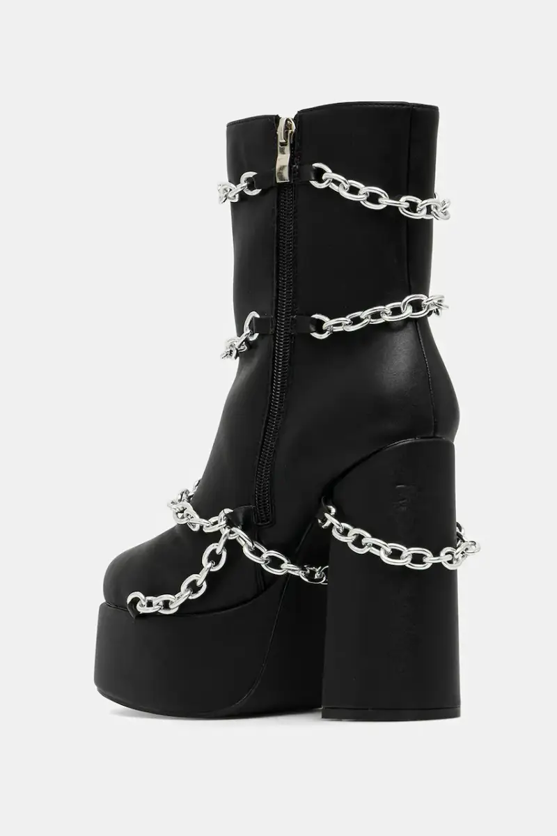 stivaletti alla caviglia donna colore nero Spectral Shackles of a Lamented Soul miniatura 3