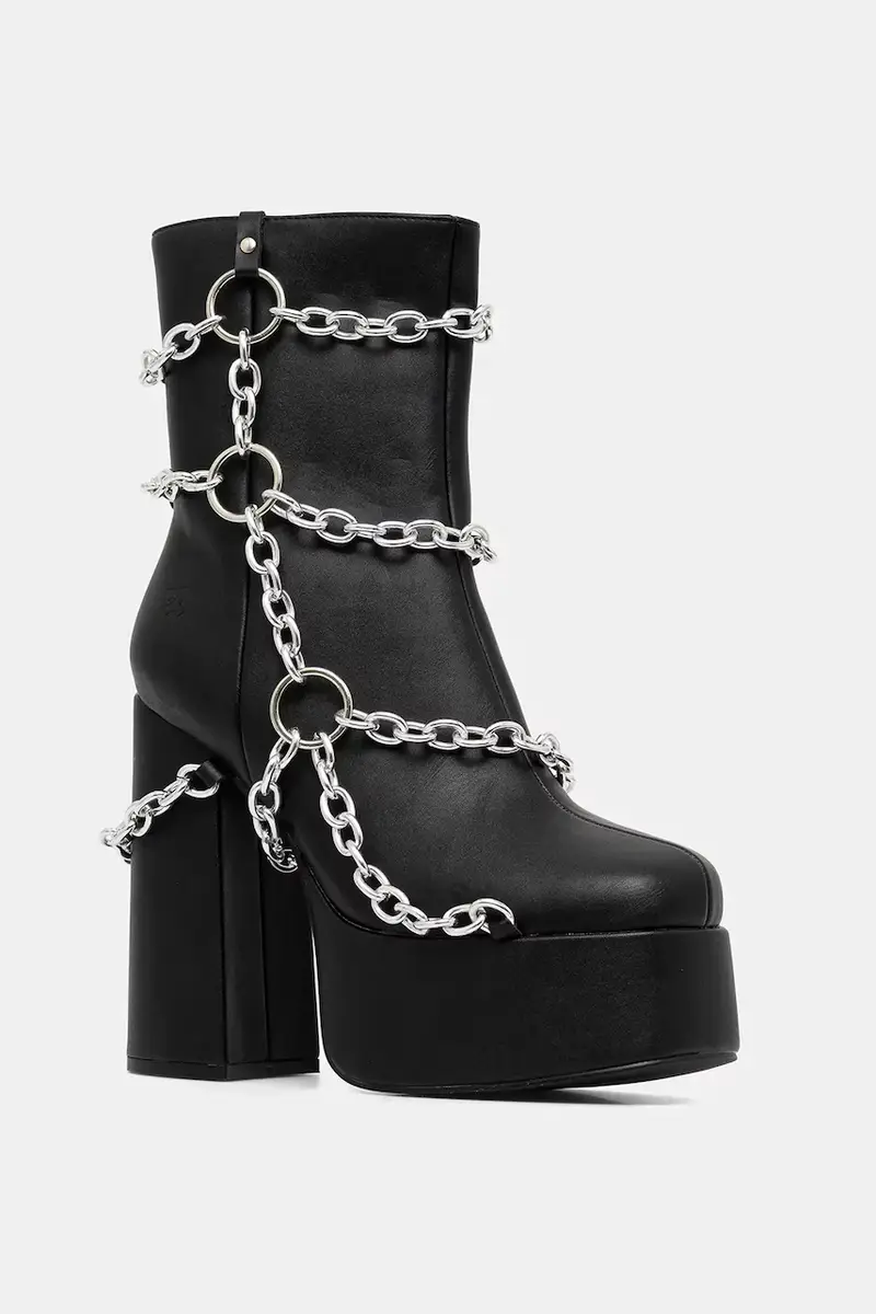 stivaletti alla caviglia donna colore nero Spectral Shackles of a Lamented Soul