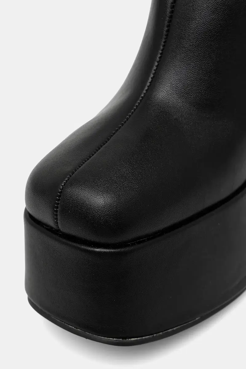 stivaletti alla caviglia Nero miniatura 4