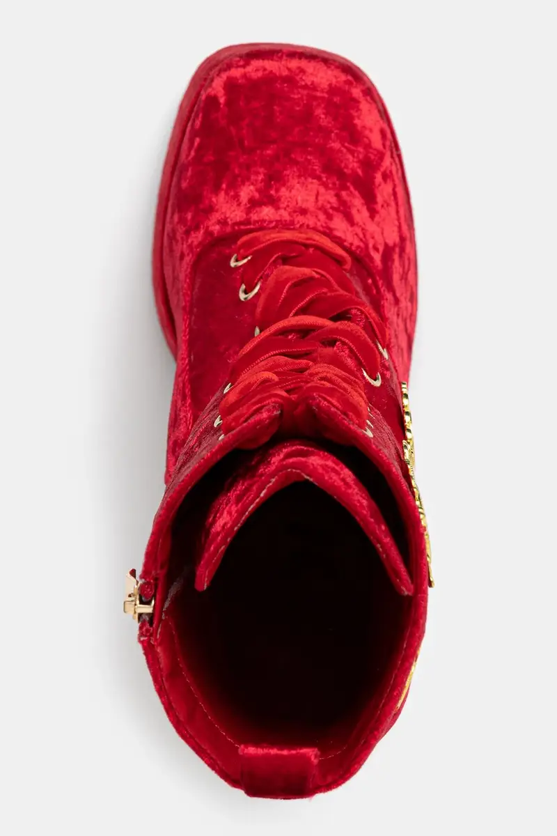 stivaletti alla caviglia The Six Shadows donna colore rosso DBP16 miniatura 4