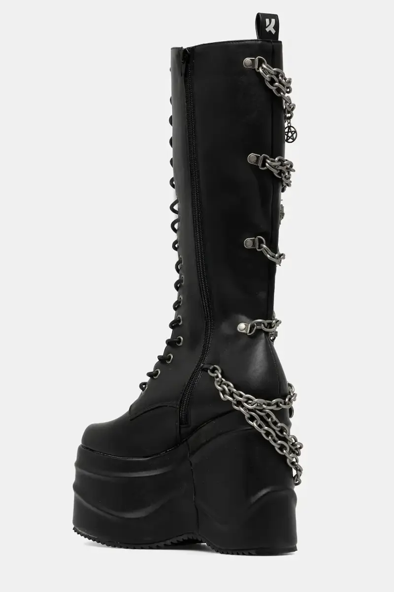 stivali donna colore nero The Amygdala miniatura 3