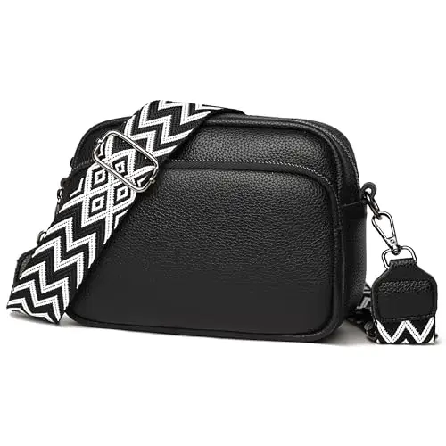 Kommodum - Borsa Donna Tracolla in Ecopelle Pelle PU morbido Borsetta con Tracolla Intrecciata regolabile e rimovibile