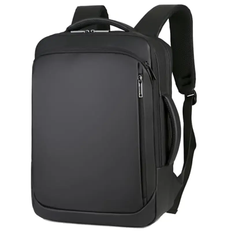 Kommodum - Zaino Porta PC Borsa per PC Portatile Custodia Computer Notebook Laptop Con Attacco USB Uomo Scuola Lavoro Casual Nero KM1