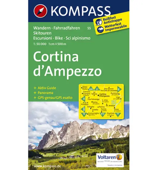 Carta N° 55 Cortina D Ampezzo 1 50 000